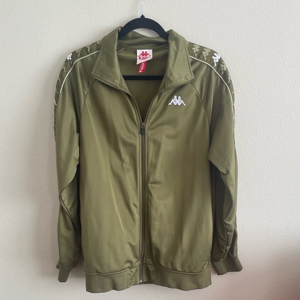 Kappa Men's Olive Green Track Jacket Size L